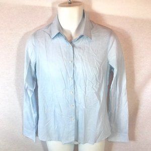 Men's Lord & Taylor Blue Striped Long Sleeve Button Down Shirt Sz M